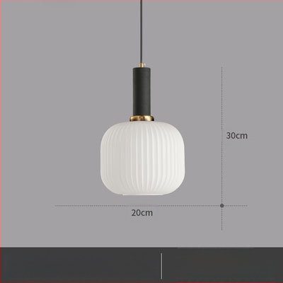 Κρεμαστό φωτιστικό LED, γυάλινο σκιάδιο με σχέδιο νερού σε σκανδιναβικό στιλ, 85-250V, κάλυψη 5–10 m²