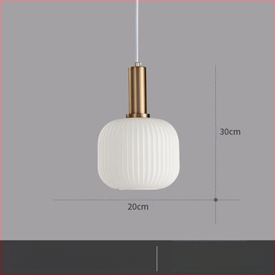 Κρεμαστό φωτιστικό LED, γυάλινο σκιάδιο με σχέδιο νερού σε σκανδιναβικό στιλ, 85-250V, κάλυψη 5–10 m²