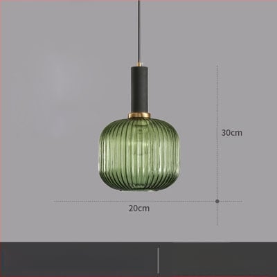 Κρεμαστό φωτιστικό LED, γυάλινο σκιάδιο με σχέδιο νερού σε σκανδιναβικό στιλ, 85-250V, κάλυψη 5–10 m²