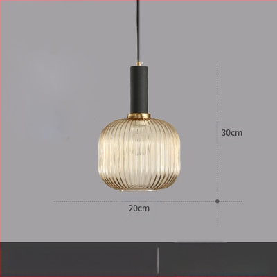 Κρεμαστό φωτιστικό LED, γυάλινο σκιάδιο με σχέδιο νερού σε σκανδιναβικό στιλ, 85-250V, κάλυψη 5–10 m²