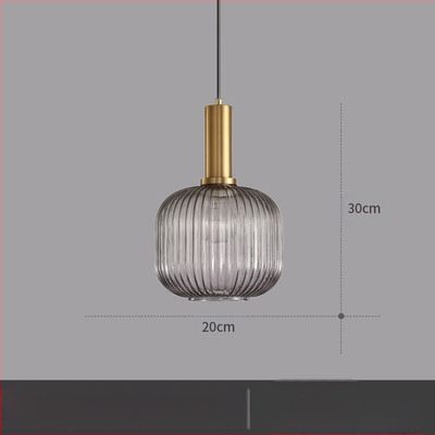 Κρεμαστό φωτιστικό LED, γυάλινο σκιάδιο με σχέδιο νερού σε σκανδιναβικό στιλ, 85-250V, κάλυψη 5–10 m²