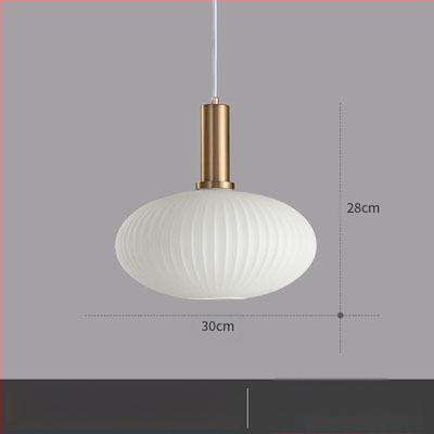 Κρεμαστό φωτιστικό LED, γυάλινο σκιάδιο με σχέδιο νερού σε σκανδιναβικό στιλ, 85-250V, κάλυψη 5–10 m²