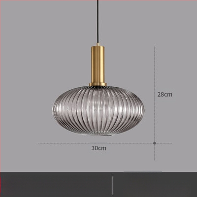 Κρεμαστό φωτιστικό LED, γυάλινο σκιάδιο με σχέδιο νερού σε σκανδιναβικό στιλ, 85-250V, κάλυψη 5–10 m²