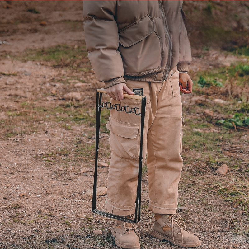 Sulankstoma šiukšlių laikymo stovelė stovyklavimui su maišų laikikliu, 100% naujos plastiko medžiagos