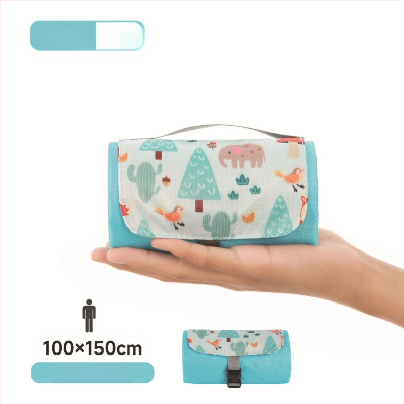 Isdan mini piknika sega, neilons, 250 g, 20D ūdensizturīgs audums, modeļa YSD-80626, salokāma sega kemptingam un brīvajā dabā, mitrumizturība līdz 2000M+