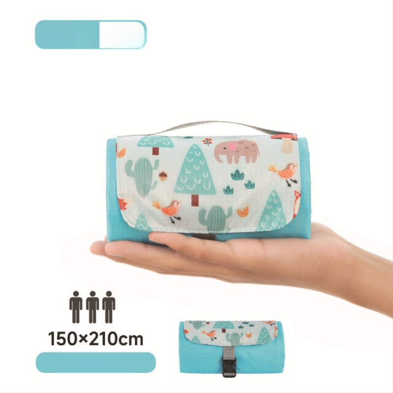 Isdan mini piknika sega, neilons, 250 g, 20D ūdensizturīgs audums, modeļa YSD-80626, salokāma sega kemptingam un brīvajā dabā, mitrumizturība līdz 2000M+