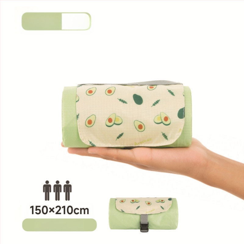 Isdan mini piknika sega, neilons, 250 g, 20D ūdensizturīgs audums, modeļa YSD-80626, salokāma sega kemptingam un brīvajā dabā, mitrumizturība līdz 2000M+