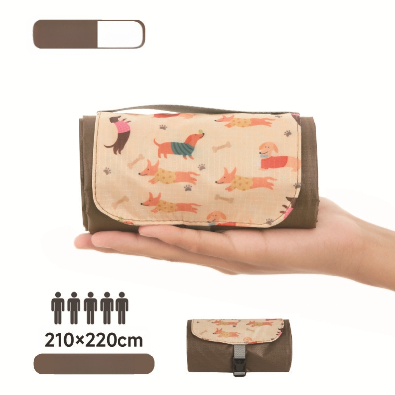 Isdan mini piknika sega, neilons, 250 g, 20D ūdensizturīgs audums, modeļa YSD-80626, salokāma sega kemptingam un brīvajā dabā, mitrumizturība līdz 2000M+