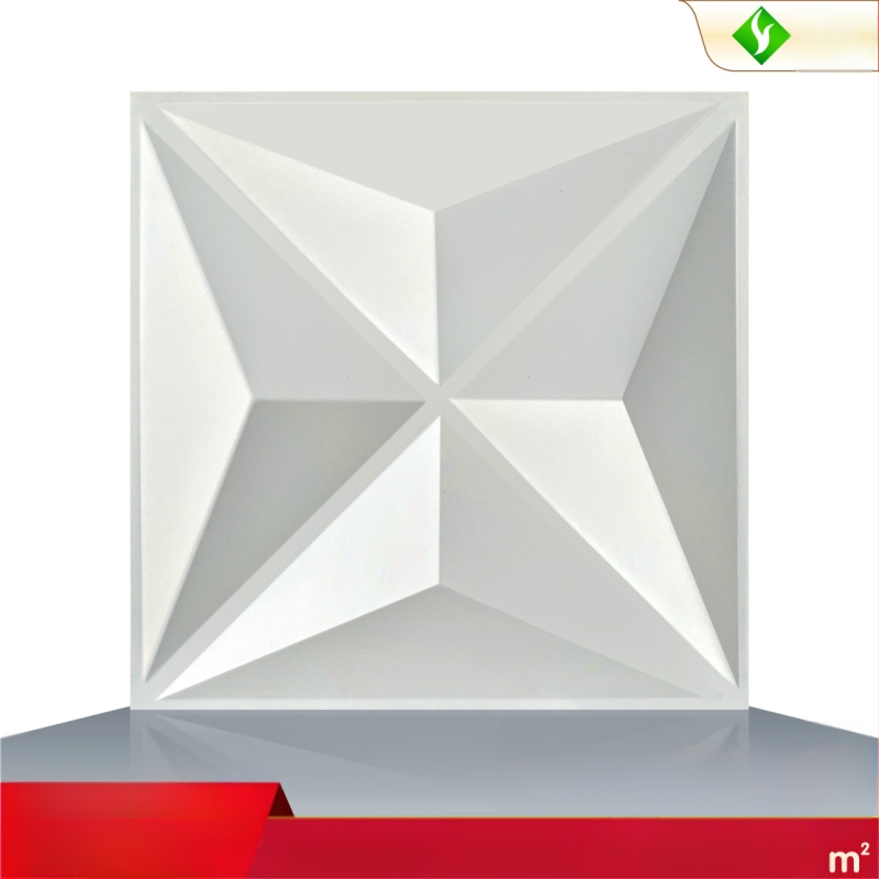 PVC 3D sienų plokštės — dekoratyvus modelis, atsparūs vandeniui, atsparūs ugniai, atsparūs senėjimui (sienų danga)