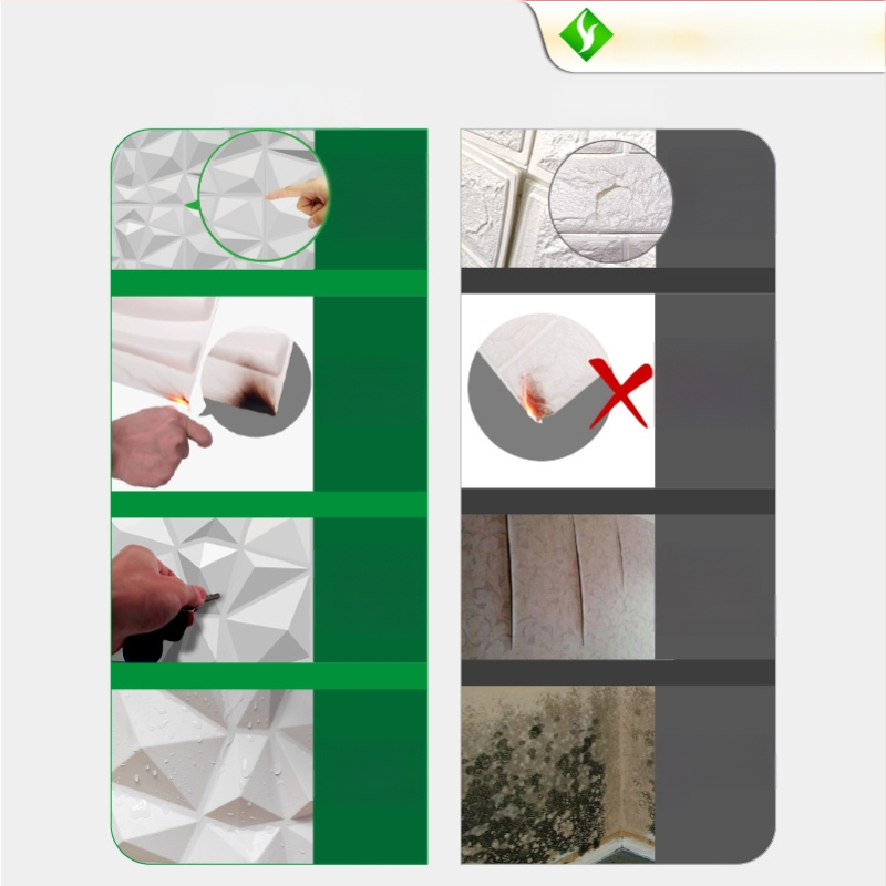 PVC 3D sienų plokštės — dekoratyvus modelis, atsparūs vandeniui, atsparūs ugniai, atsparūs senėjimui (sienų danga)