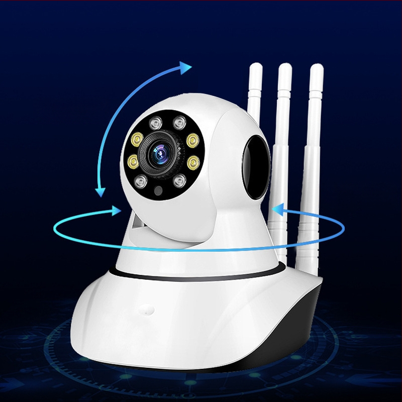 Pan-Tilt stebėjimo kamera su Wi‑Fi, 1080P naktinis matymas, nuotolinis valdymas, vietinė/debesų saugykla