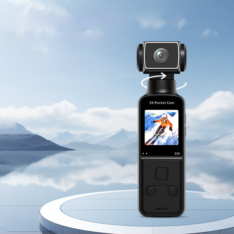 K1-5K φορητή κάμερα δράσης με σταθεροποίηση, εγγραφή 5K, οθόνη LCD, υποστήριξη TF κάρτας, μπαταρία 900mAh