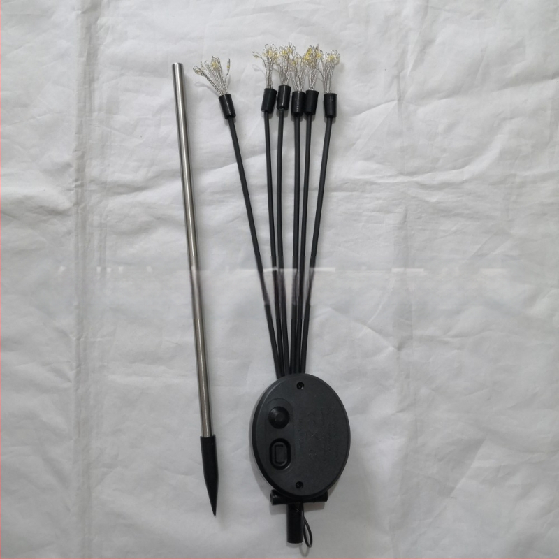 Соларна лампа с меден проводник за външна декорация, LED светулка във формата на цвете, земна лампа, 3000 lm, слънчево захранване, IP65, вход ≤36 V