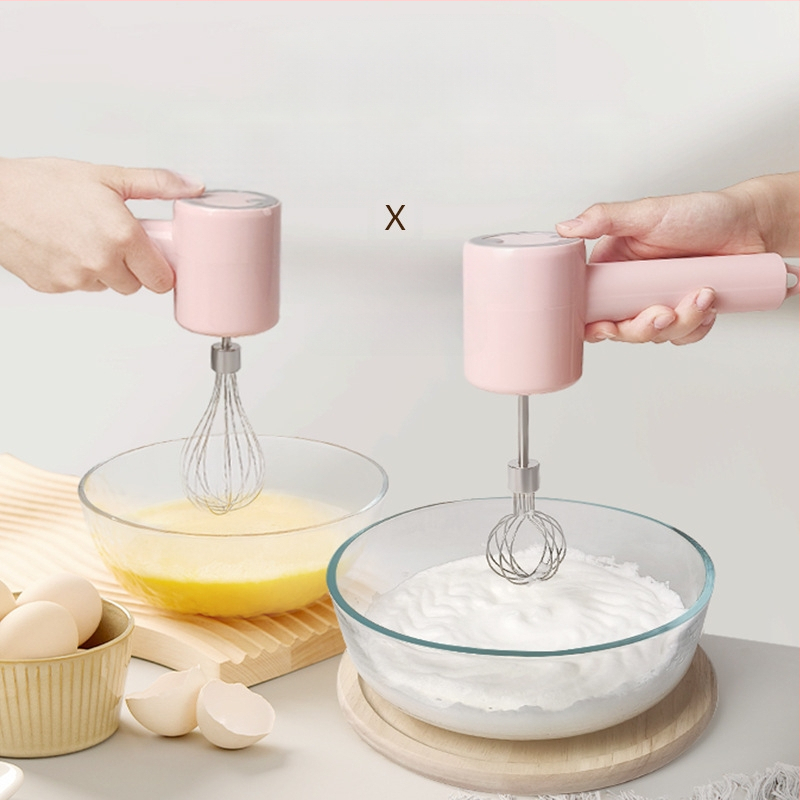 Elektrinis rankinis plakiklis kiaušiniams — 3 režimai, galia iki 100 W, įtampa iki 36 V, talpa 250 ml / 300 ml, daugiafunkcinis virtuvės plakiklis kiaušiniams, plakimui ir kokteiliams