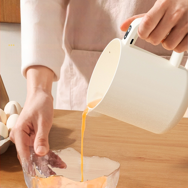 Компактен ръчен електрически разбърквач за яйца и мултифункционален миксер с измиване и филтриране на ориз, 3.7V, 0.8W, 0.8Hz