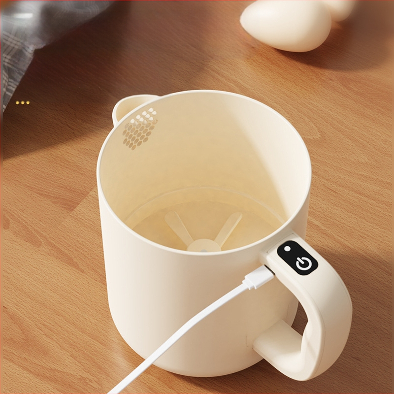 Компактен ръчен електрически разбърквач за яйца и мултифункционален миксер с измиване и филтриране на ориз, 3.7V, 0.8W, 0.8Hz