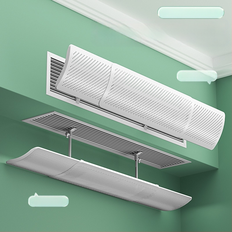 Дифлектор за климатик, универсален за централен изход, панел за насочване на въздуха, прост стил