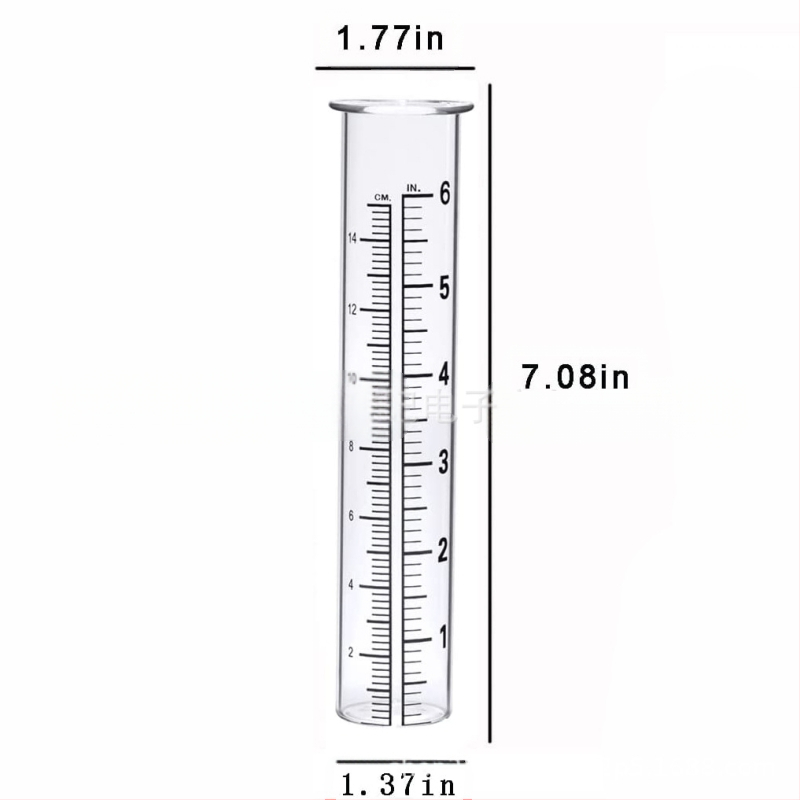 Geležinis lietaus matuoklis lauko naudojimui sode, lietaus matavimo vamzdelis, Xiang Li Ji