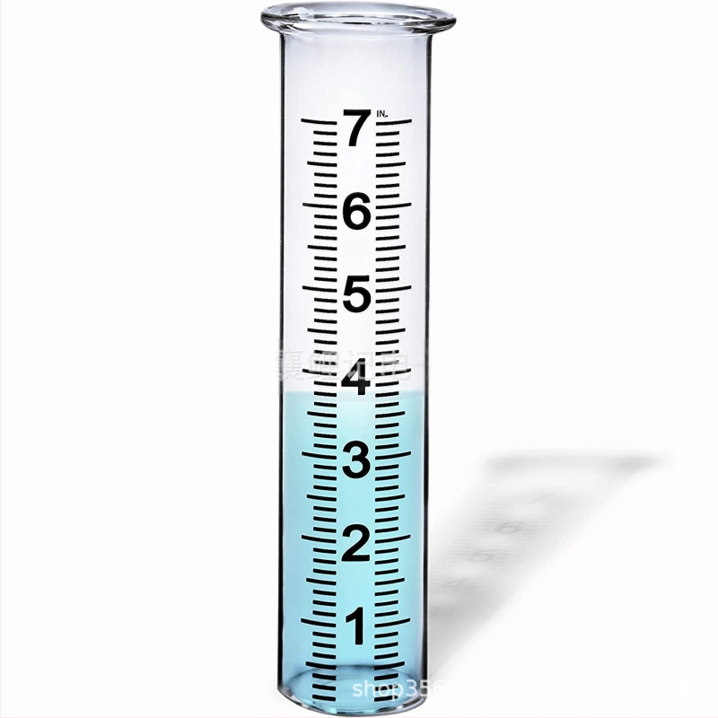 Geležinis lietaus matuoklis lauko naudojimui sode, lietaus matavimo vamzdelis, Xiang Li Ji