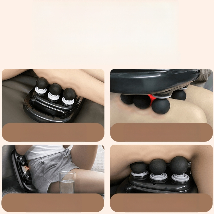 Raumenų masažinė pistelė su šepetėlinu varikliu, 6+ galvų, 5+ greičiai, įmontuota baterija 2000–4000 mAh, triukšmas mažiau nei 36 dB