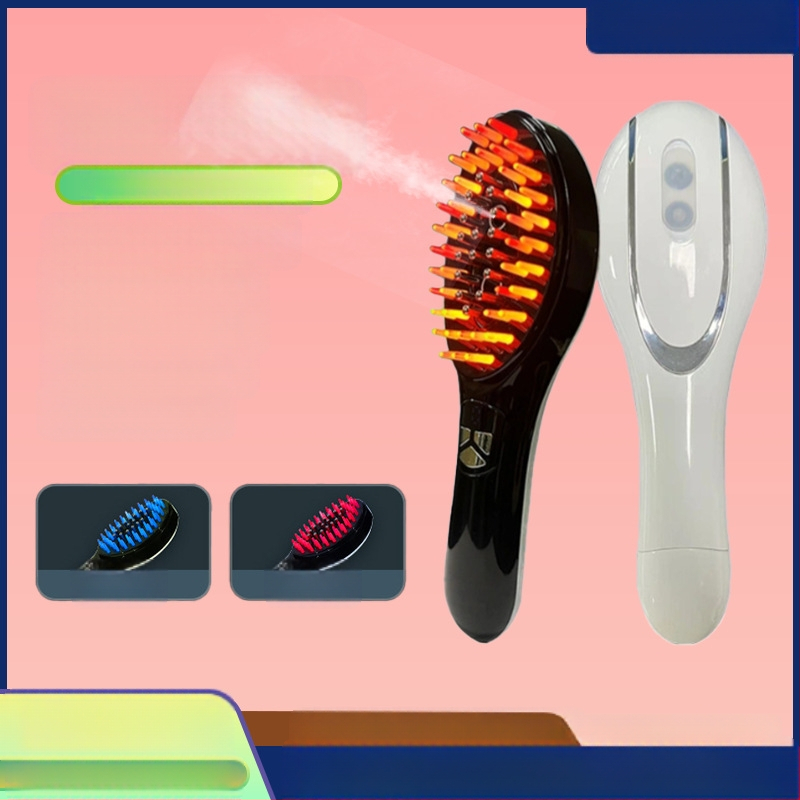 Pieptene electric pentru masajul scalpului, creștere a părului, ghidare cu uleiuri esențiale și aplicare medicamentoasă, material ABS