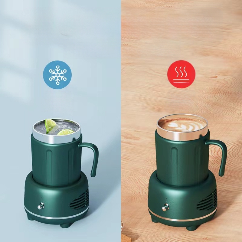 USB захранвана чаша за горещи и студени напитки с вградена нагревателна плоча, неръждаема стомана, изолирана, капацитет под 1 л