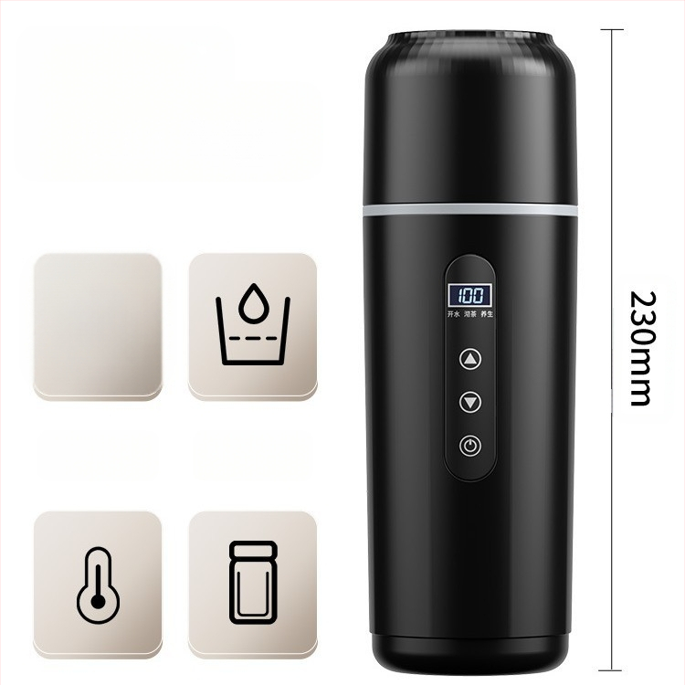 Загрявател за вода в автомобил — 316 неръждаема стомана, универсално 12V/24V, 15–100W, кипи вода