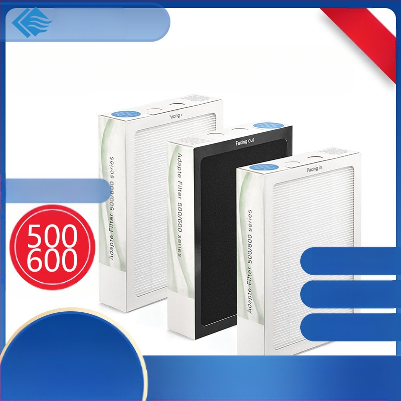 Oras filtravimo elementas Blueair 500/600 serijai — žemos atsparumo aktyvintosios anglies filtras, sudėtinis filtravimo tinklas, ilgalaikis valymas