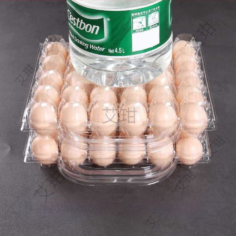 Ръчно преносима пластмасова кутия за яйца с прозрачно блистерно опаковане