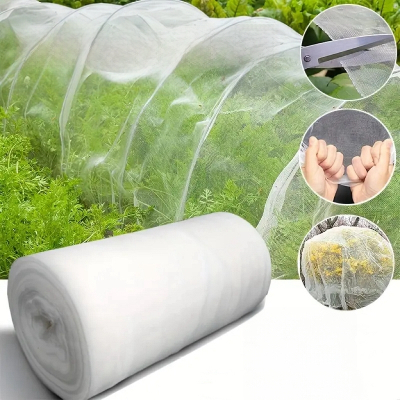 Режеща се мрежа против насекоми с плътна мрежа за защита на зеленчукови градини, овощни градини и оранжерия