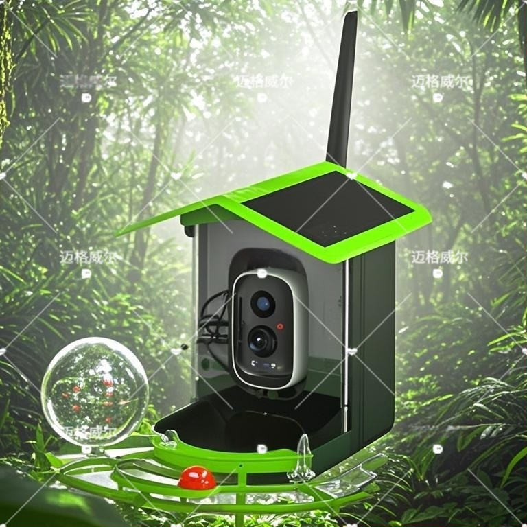 RH-WNQ11 intelligens vizuális madáretető AI azonosítással, alkalmazás-vezérléssel, leválasztható, 2,35 kg