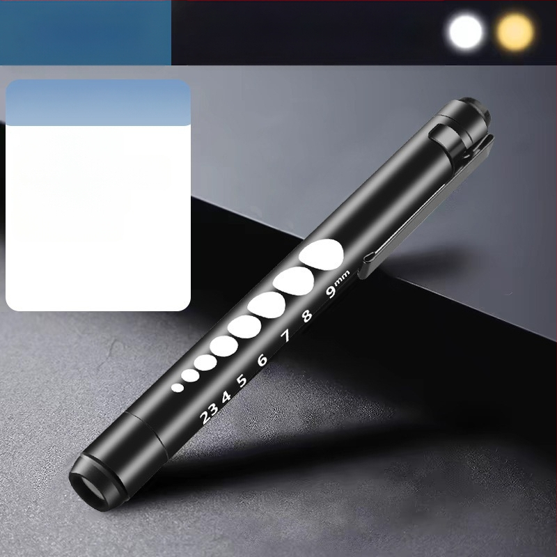 LED rašiklio šviesa SD-26 su USB įkrovimu ir dviejų šviesos šaltinių, aliuminio lydinio korpusas, medicininiam ir odontologijos naudojimui