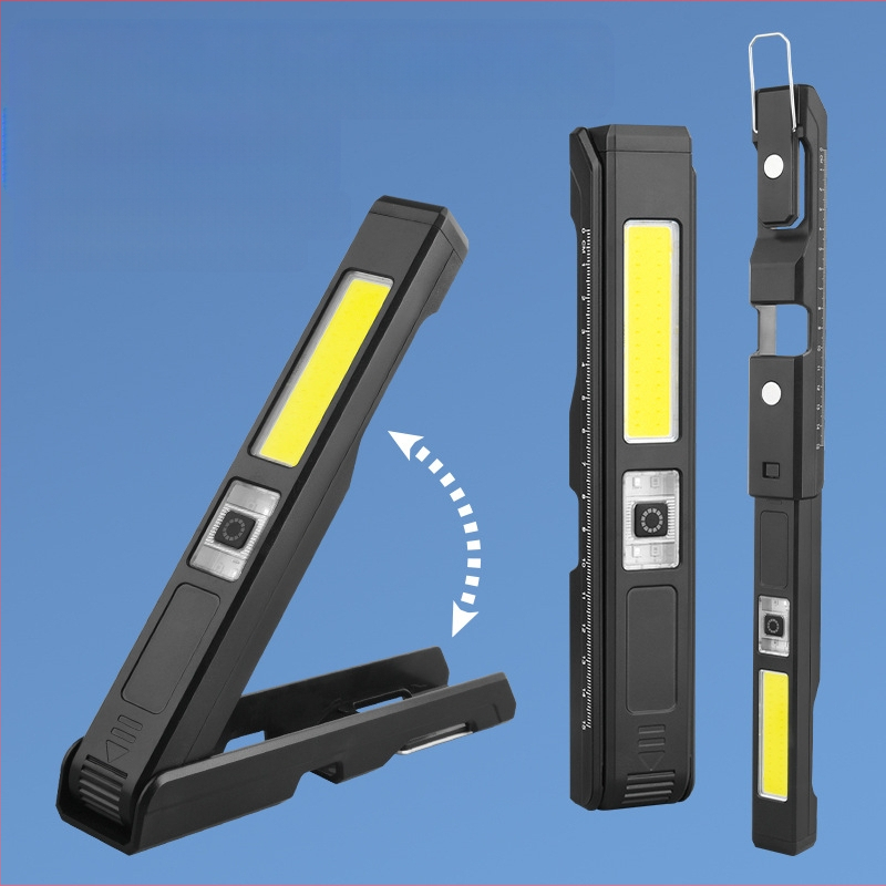 LED darbo lemputė su Type-C ir matavimo liniuotė, 10W, IP65, 360° apšvietimas