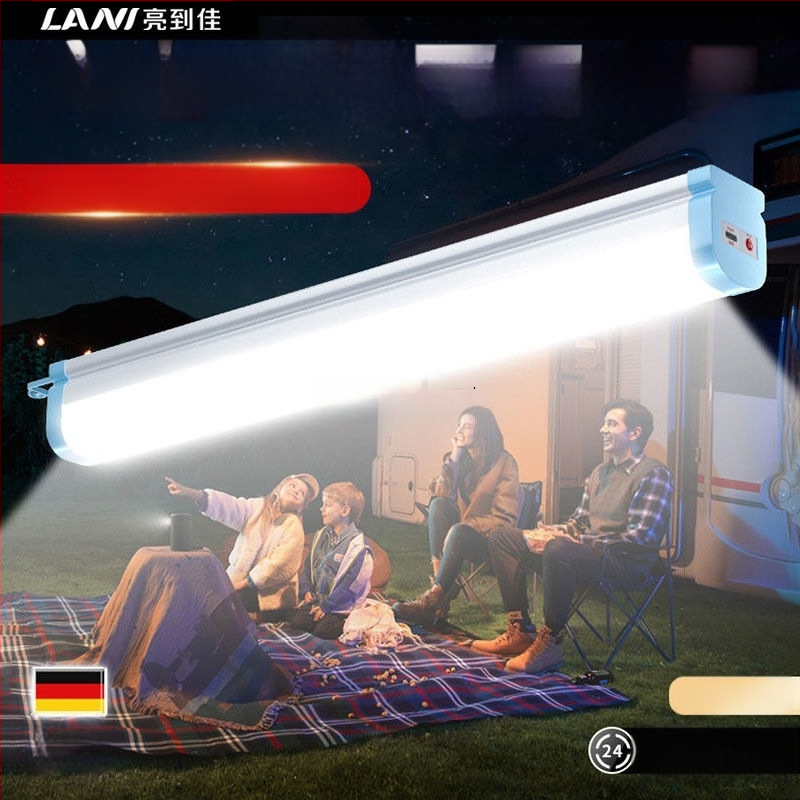 LED презареждаща палаткова лампа с магнитна основа, регулируема яркост, бутонен превключвател