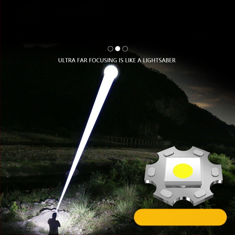 LED žibintuvėlis, aliuminio lydinio korpusas, 30W, įkraunamas, LED šaltinis, nešiojamas