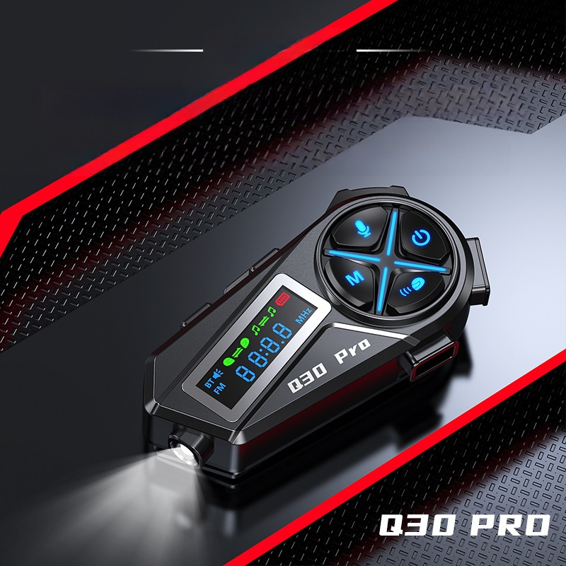 Ασύρματο κράνος Bluetooth για μοτοσικλέτα με ενσωματωμένο ακουστικό, συμβατό με μισό και πλήρες κράνος, αυτονομία 22 ωρών, εμβέλεια 10 μ, ήχος στερεο, Bluetooth 5.4