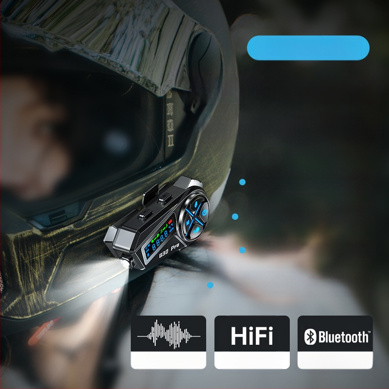 Ασύρματο κράνος Bluetooth για μοτοσικλέτα με ενσωματωμένο ακουστικό, συμβατό με μισό και πλήρες κράνος, αυτονομία 22 ωρών, εμβέλεια 10 μ, ήχος στερεο, Bluetooth 5.4