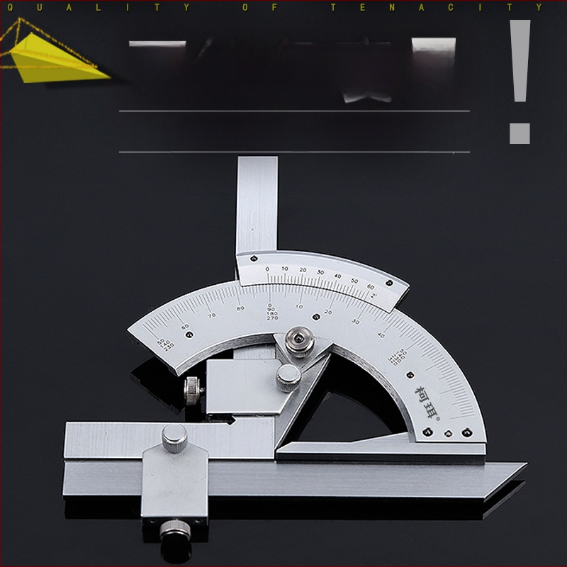 Γωνιόμετρο με χάρακα, κλίμακες 0-320° και 360°