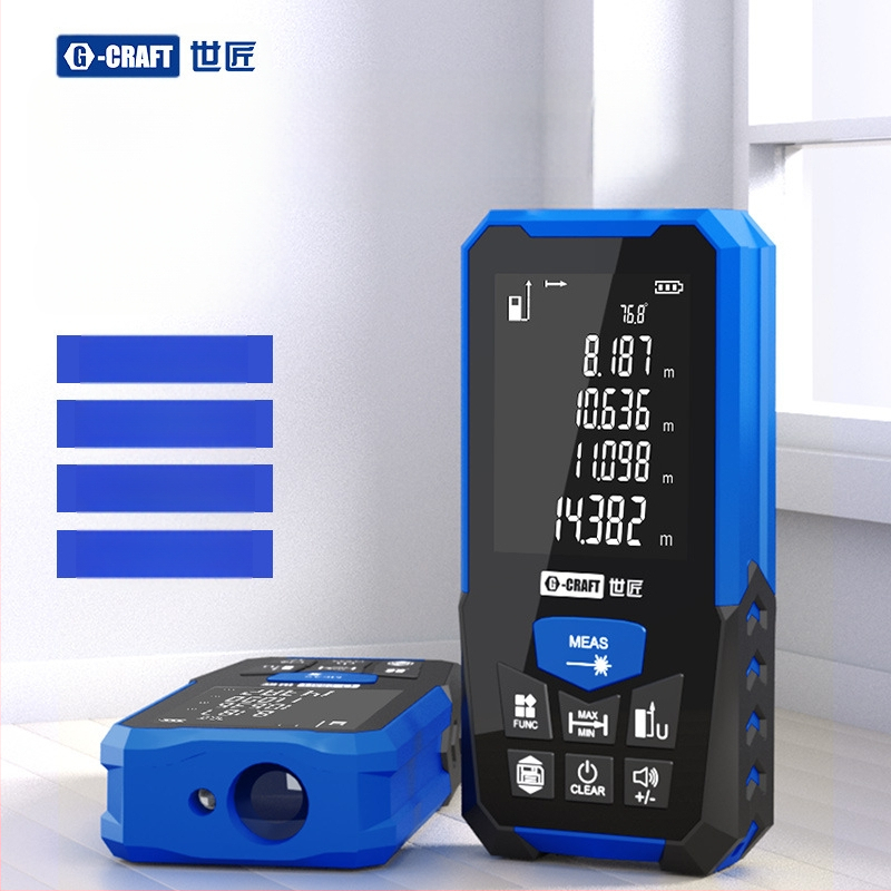 World Craftsman Μετρητής Αποστάσεων Λέιζερ — Σειρά Laser Measurement, Τύπος: Laser Range Finder, Εφαρμογή: Μηχανικές Κατασκευές και Οικιακή Μέτρηση