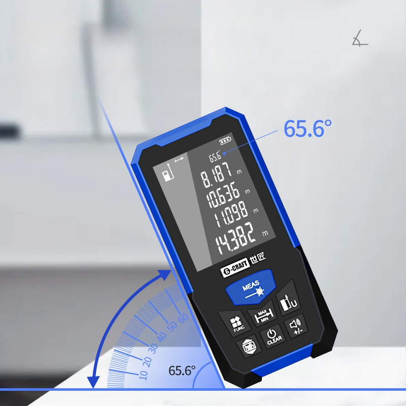 World Craftsman Μετρητής Αποστάσεων Λέιζερ — Σειρά Laser Measurement, Τύπος: Laser Range Finder, Εφαρμογή: Μηχανικές Κατασκευές και Οικιακή Μέτρηση