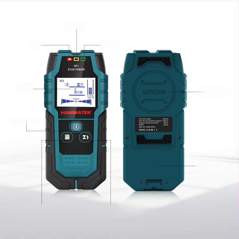 SF1 детектор за стени – високопрецизен детектор за арматура, кабели, метални тръби и дърво