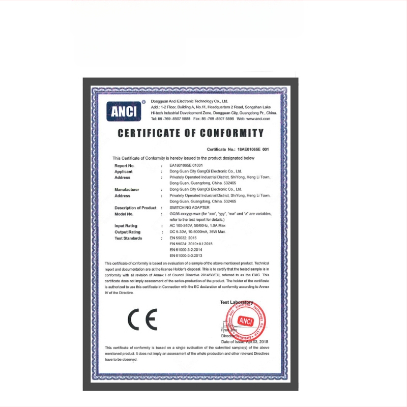 Hong Kong qi DC Maitinimo šaltinis, įėjimas 100-240 V, išvestis pritaikoma, CE/GS/TUV sertifikuota, OEM prieinama