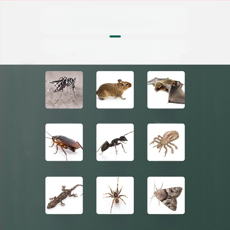 Kištinė ultragarso lempute prieš uodus su erkių pašalinimu ir naktiniu apšvietimu, LED, 11–20 m² aprėptis