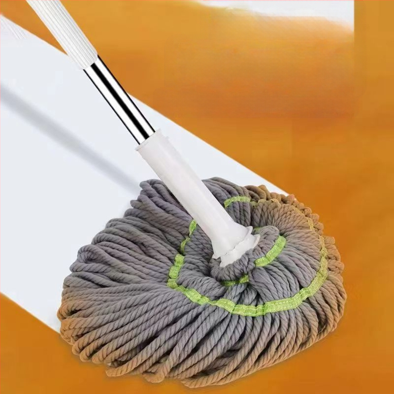 Forgó mop dizájn, mikroszálas fej, rozsdamentes acél cső, teherbírás >10 kg, élettartam 3 év
