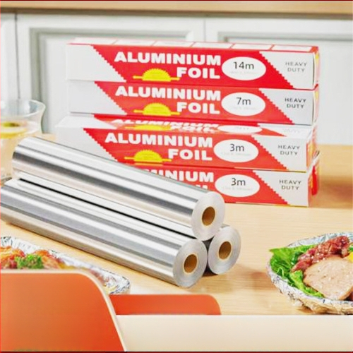 Утолщена алуминиева фолио хартия за барбекю и печене, 3 м ролка, 10 μm дебелина, безопасна за микровълнова