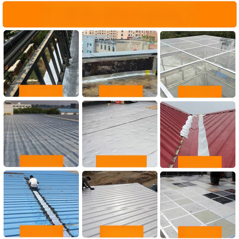 Önjédelű butil vízálló szalag tetőkhöz, rétegzett, téglalap alakú maggal, PVC vízszigetelő membrán.