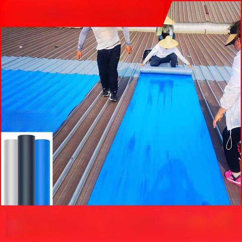 Pašlīmējoša hidroizolācijas membrāna — TPU polimēru savienojums SBS; ūdensizturība 0,3 MPa; locīšanas izturība 200; spriegojuma izturība 250; izturība pret izstiepšanos 400; plīsuma izturība 400