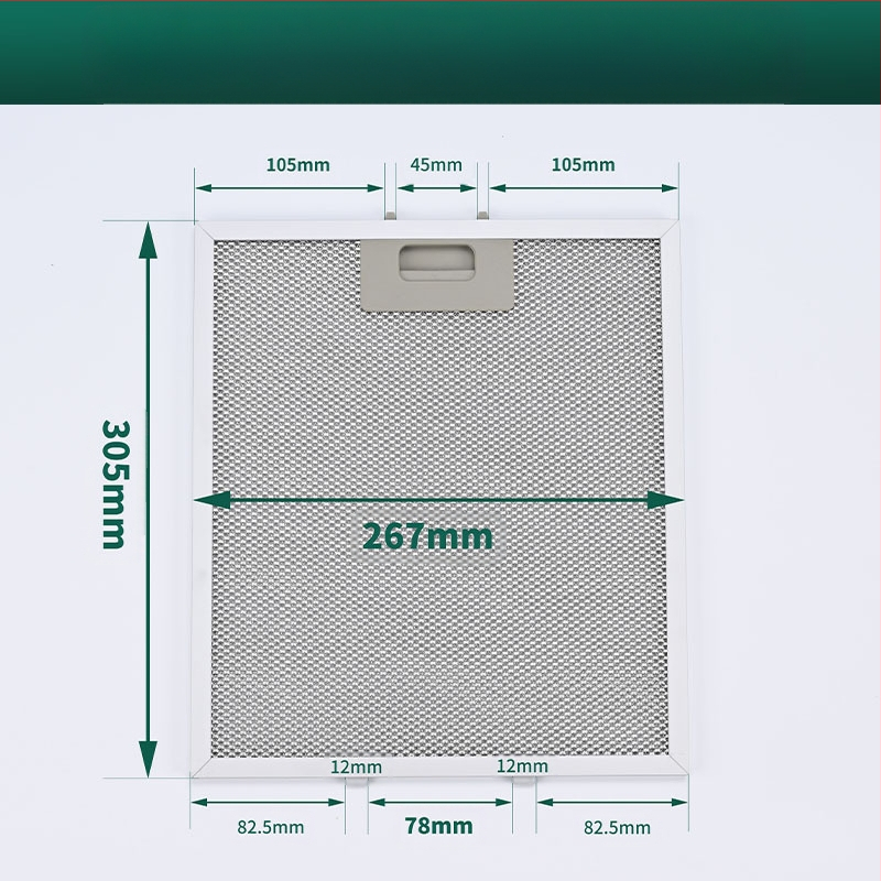 Ištraukiamas filtravimo sistema ventiliacijai – iš nerūdijančio plieno, sulankstomas ir plaunamas filtras su aliuminio tinkleliu, modelis MH-020YW, paviršinis tvirtinimas