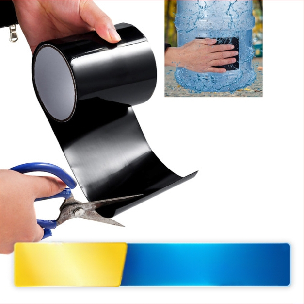 Vízálló szivárgásmentesítő szalag, PVC alapú, gumírozott ragasztóval, öntapadó, tetőszivárgások javítására