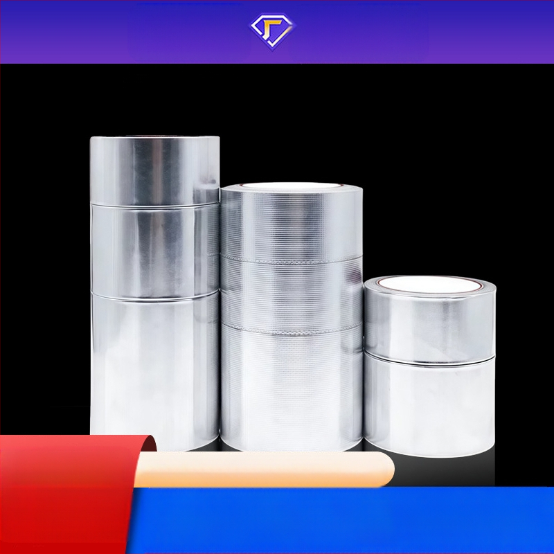 Augstas temperatūras alumīnija folijas lente virtuvei un vannas istabai – vienpusēja, akrila līme, 60–300°C, laba blīvēšana